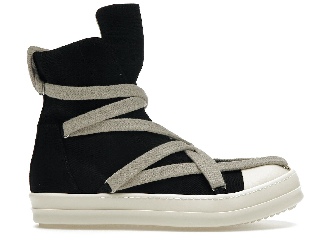 Rick Owens DRKSHDW Hexa High Black Pearl Milk Fat Lace