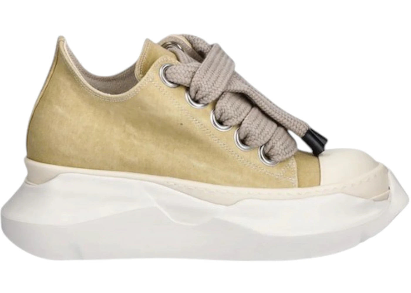 Rick Owens DRKSHDW Jumbo Laces Abstract Low Sneak Beige (Women's)