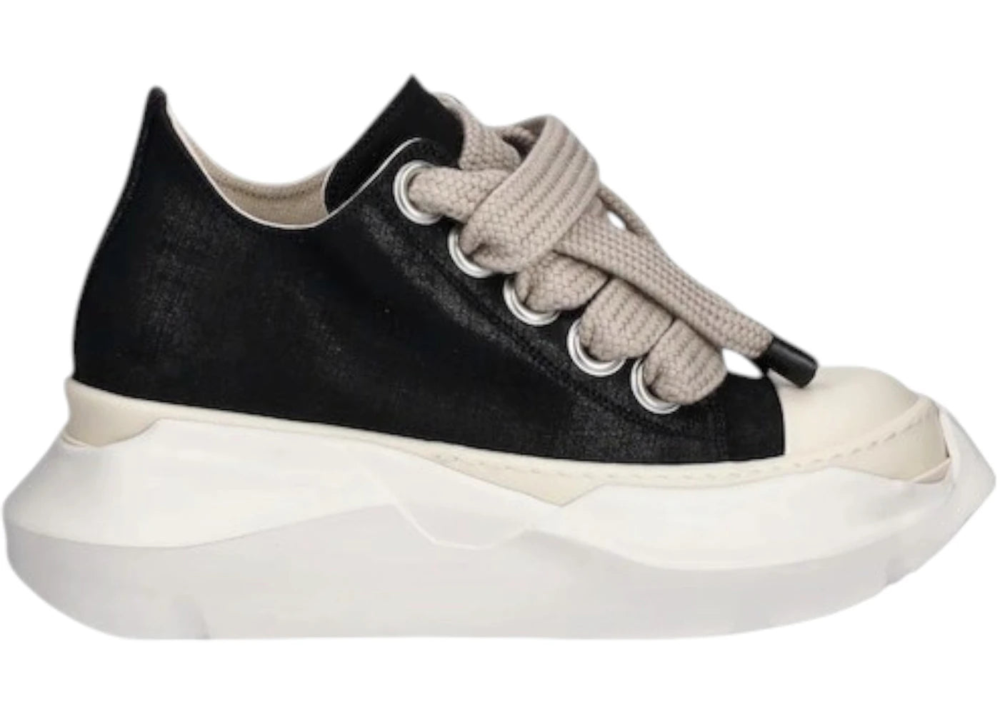 Rick Owens DRKSHDW Jumbo Laces Abstract Low Sneak Black Black (Women's)