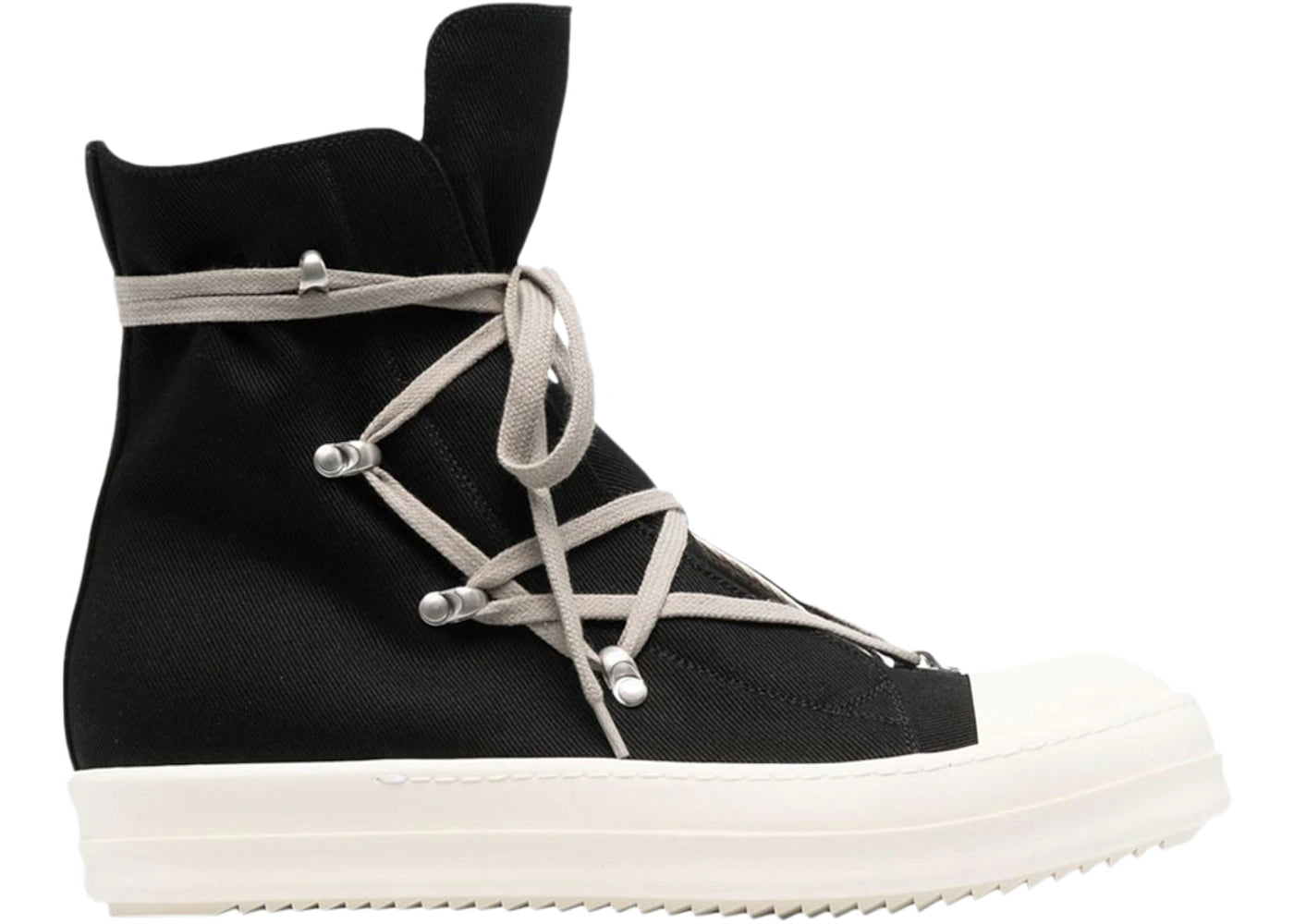 Rick Owens DRKSHDW Strobe Cotton Denim Hexa High Black Milk (Women's)