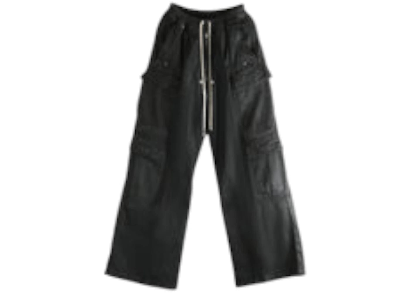 Rick Owens Double Cargo Jumbo Belas Pants Black Wax