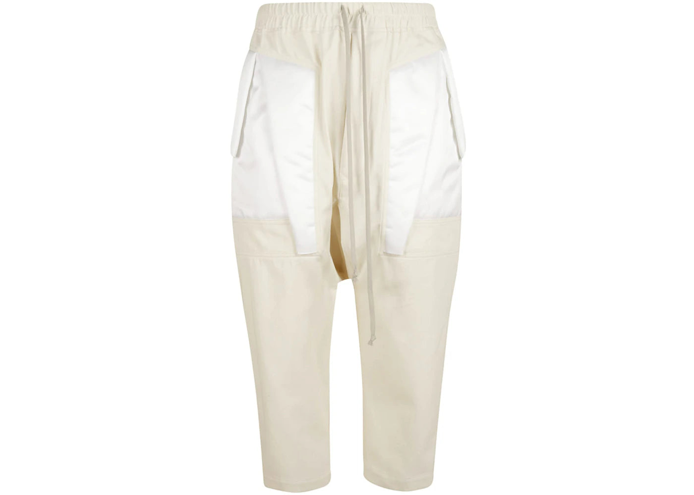 Rick Owens Drawstring Cropped Pants Natural