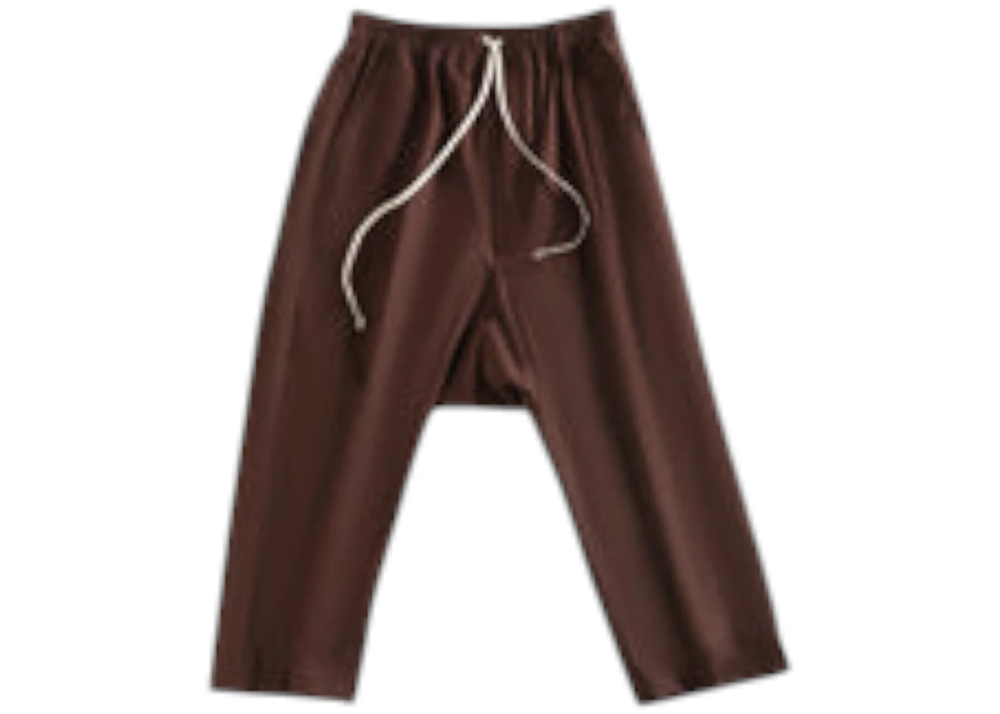 Rick Owens Drawstring Cropped Pantsaloni Pants Pantaloni Mahogany