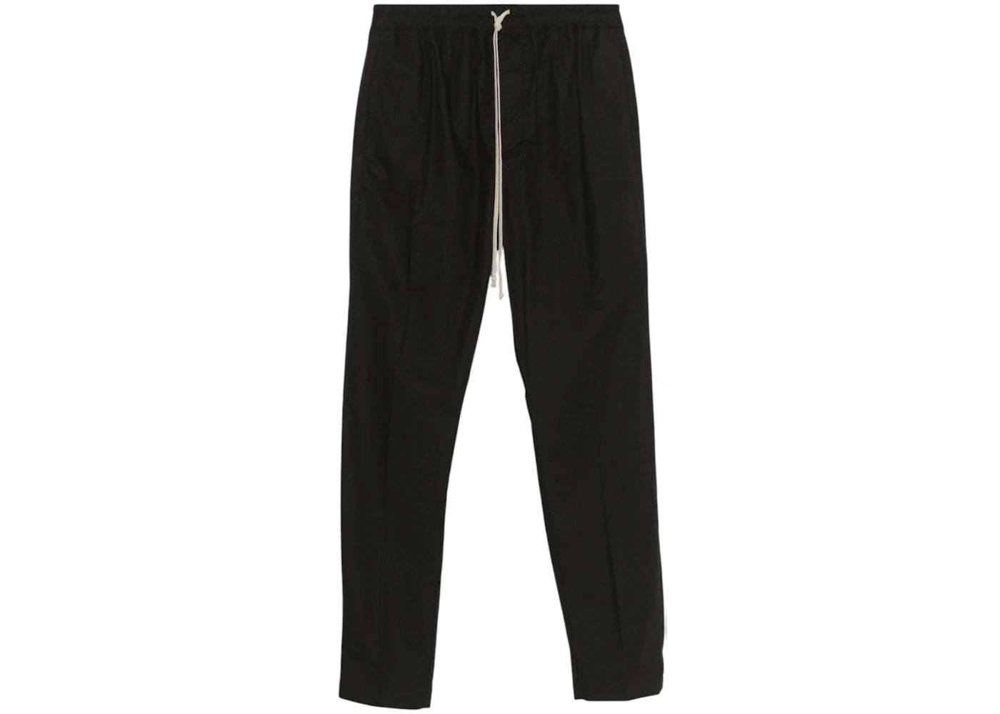 Rick Owens Drawstring Slim Long Pantaloni Black