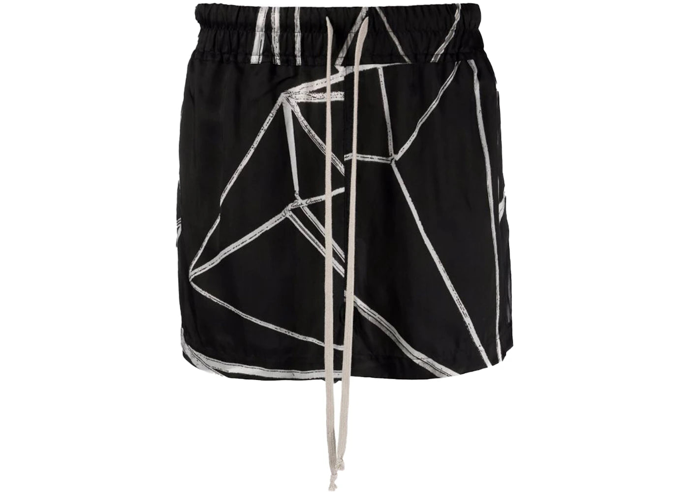 Rick Owens Fogachine Fog Shorts Black/Ivory