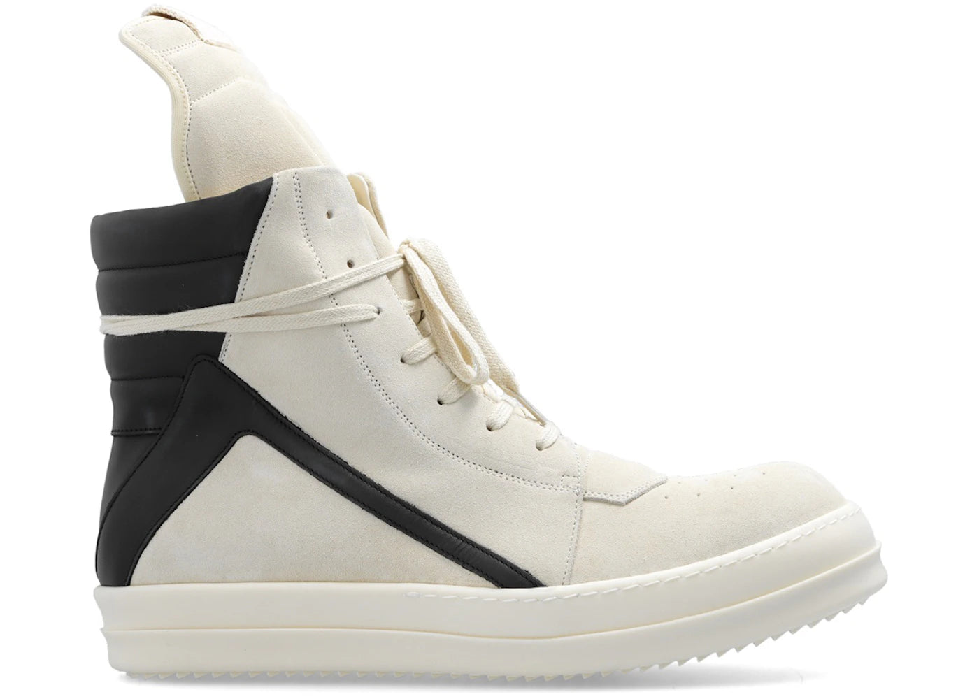 Rick Owens Geobasket Milk Black