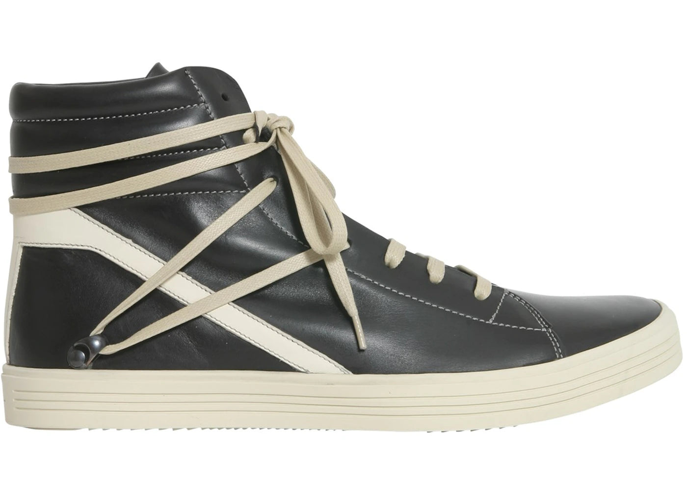 Rick Owens Geothrasher High Black Leather