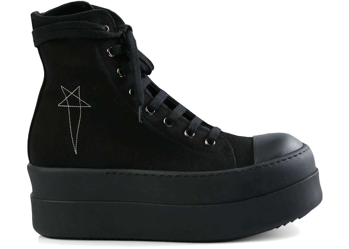 Rick Owens Hollywood DRKSHDW Double Bumper High Black Pearl (Women's)