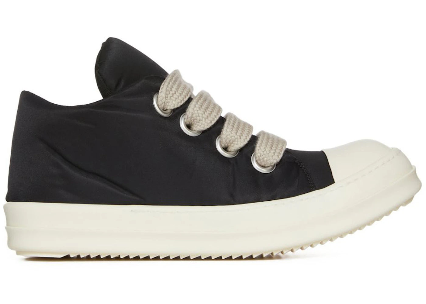 Rick Owens Jumbo Lace Recycled Puffer Low Black Milk SS24