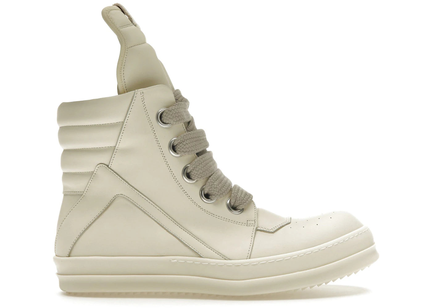 Rick Owens Lido Geobasket Big Lace Milk