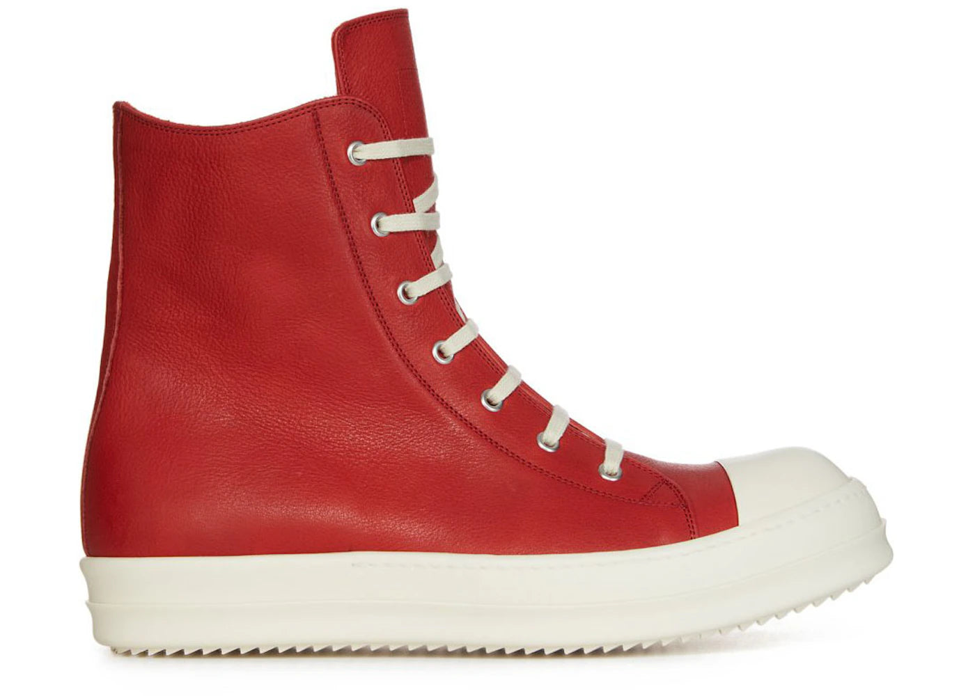 Rick Owens Lido Ramones High Top Red Milk SS24