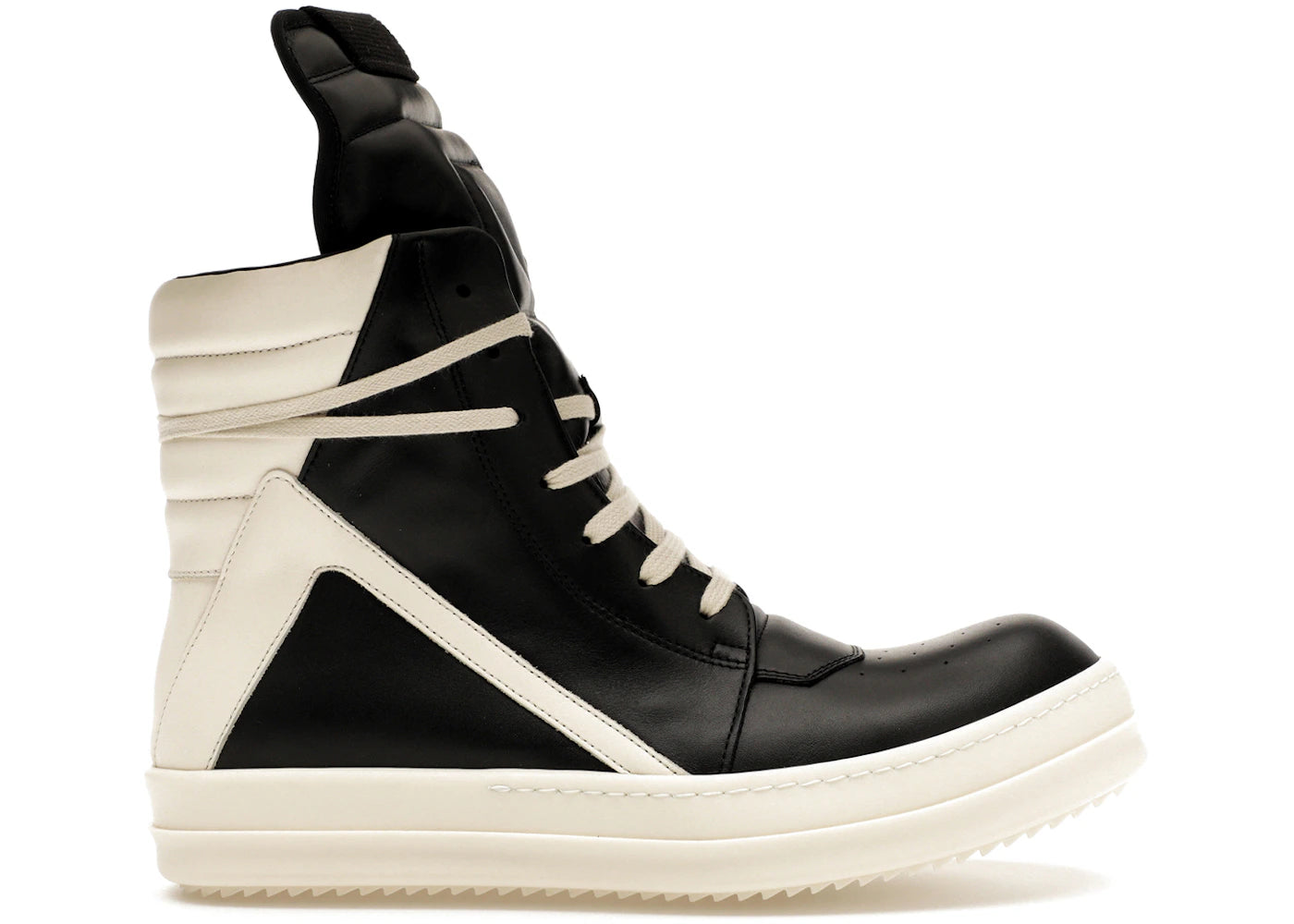 Rick Owens Luxor Geobasket Black Milk