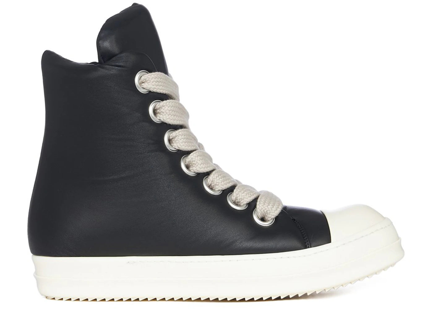 Rick Owens Luxor Jumbo Lace Padded Sneaks Black Milk (Women's)