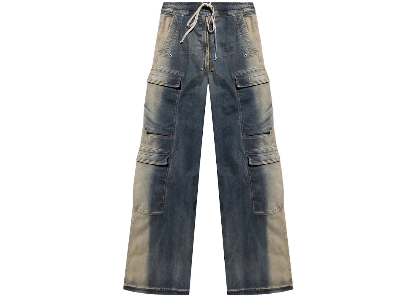 Rick Owens Multiple Pocket Jeans Blue