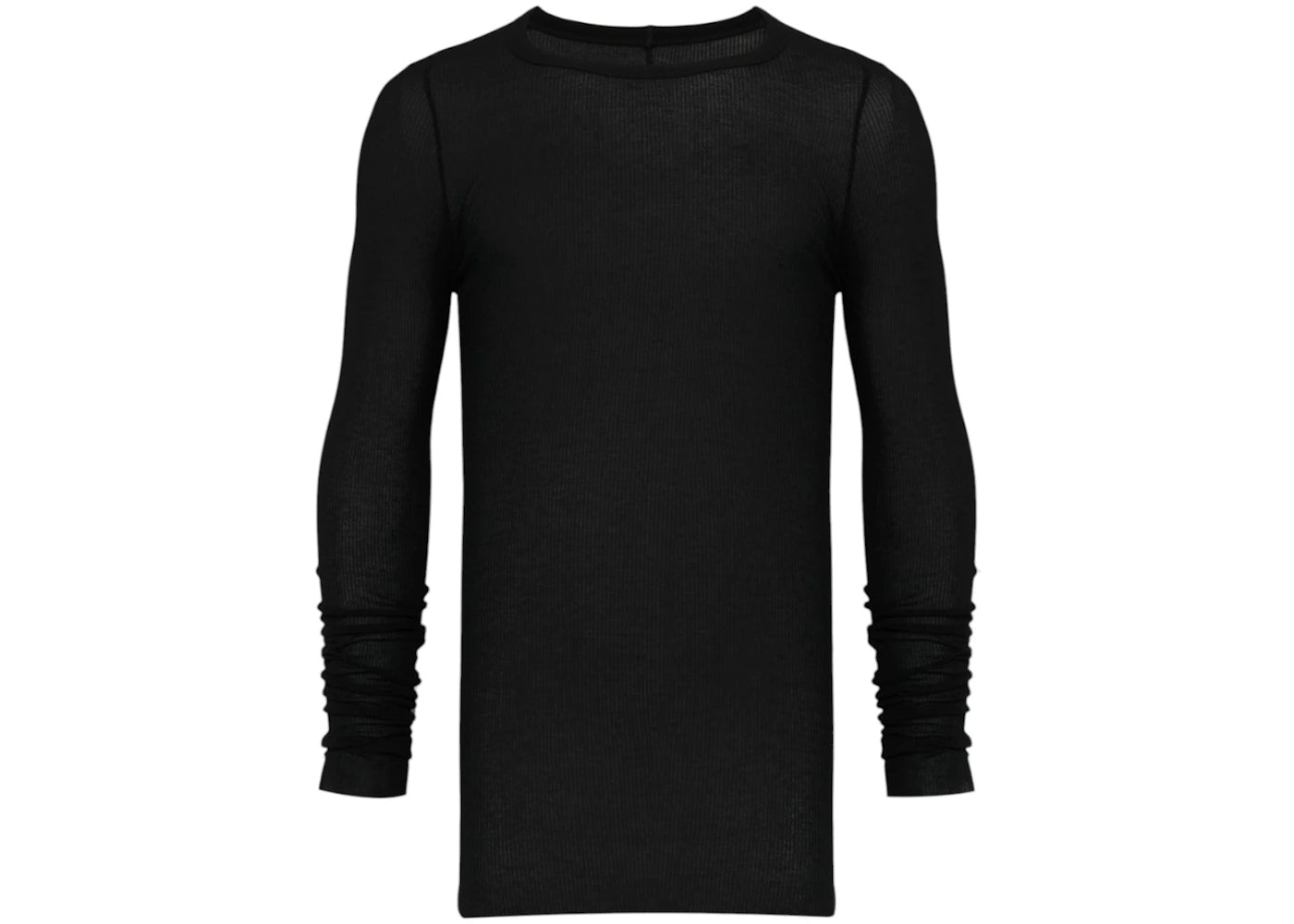 Rick Owens Rib LS T-shirt Black
