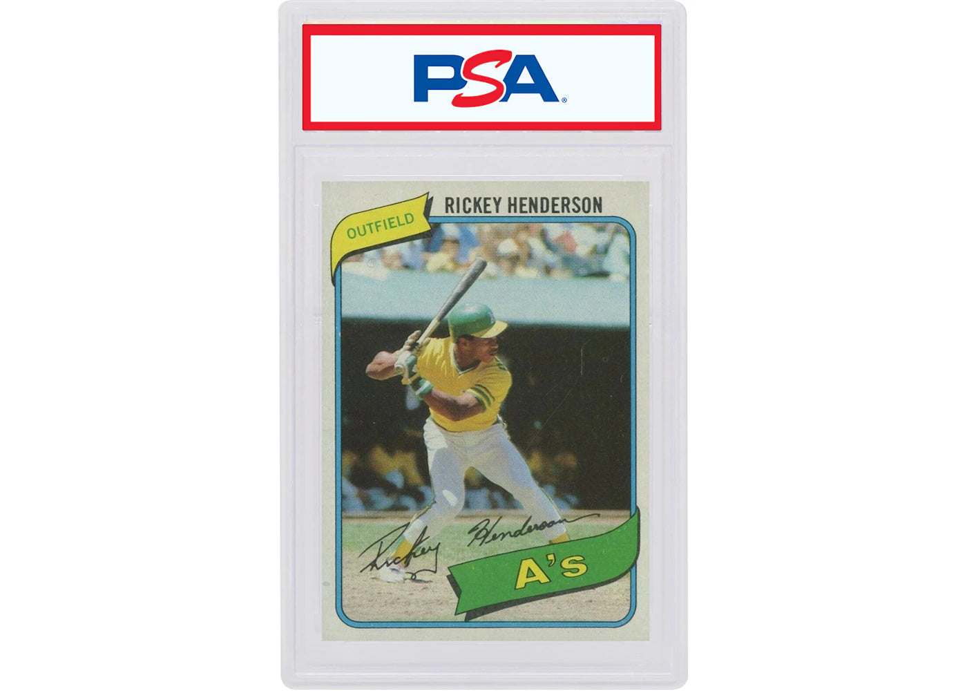 Rickey Henderson 1980 Topps Rookie #482 (PSA or BGS Graded)