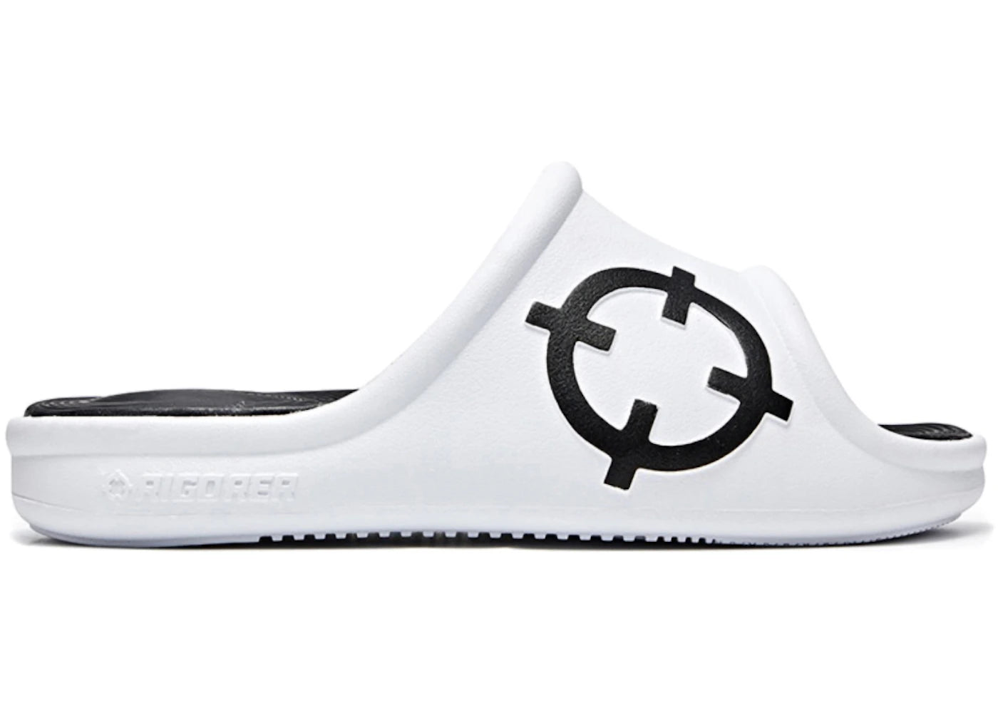 Rigorer Big Logo Slide White Black