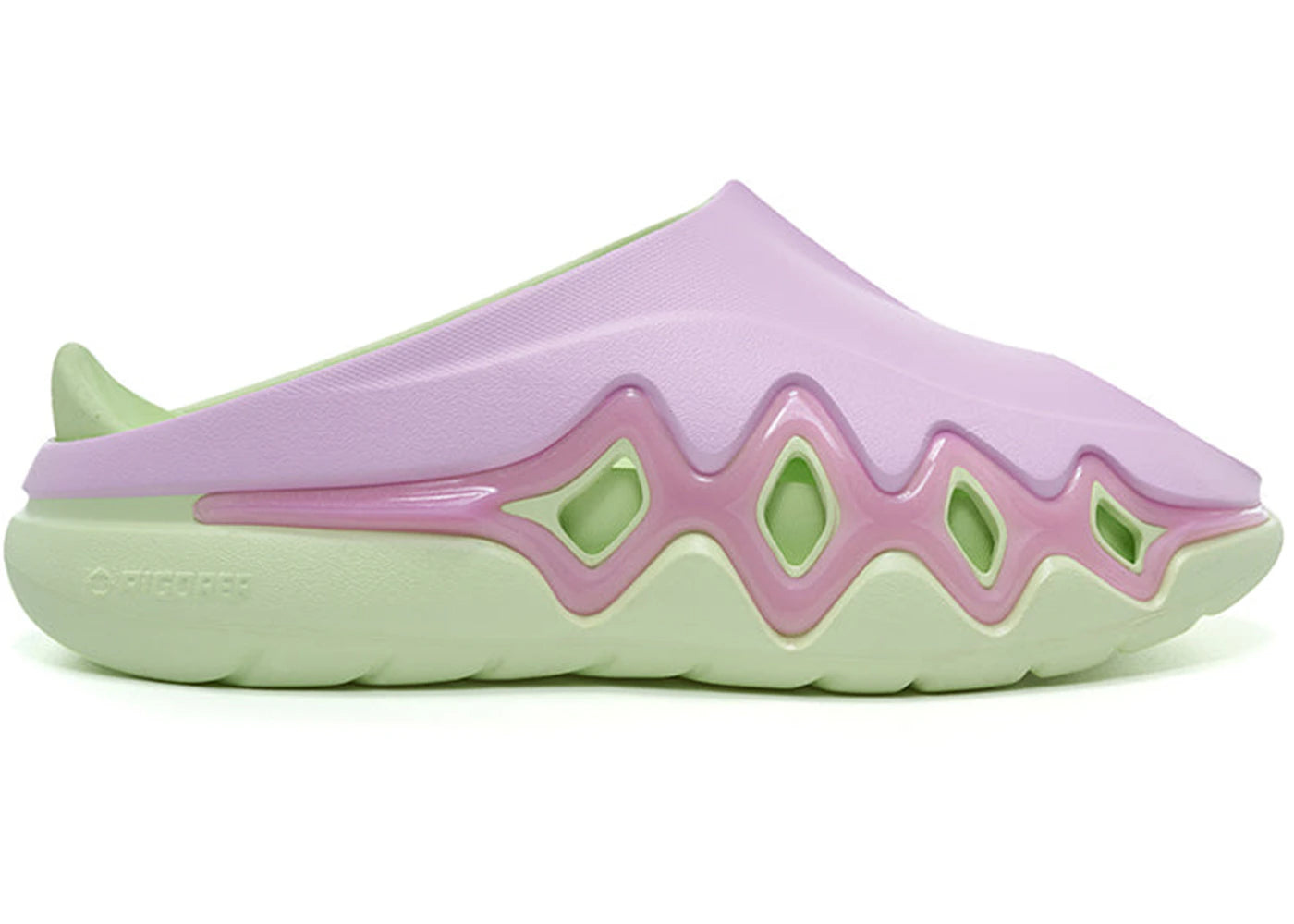 Rigorer Shark 3 Slides Pink Green