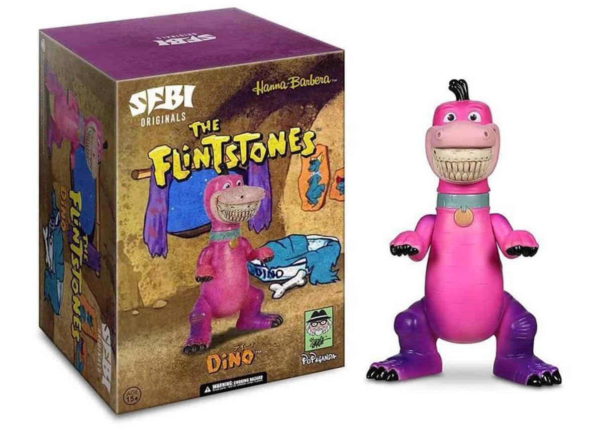 Ron English x Hanna Barbera The Flintstones Dino Figure