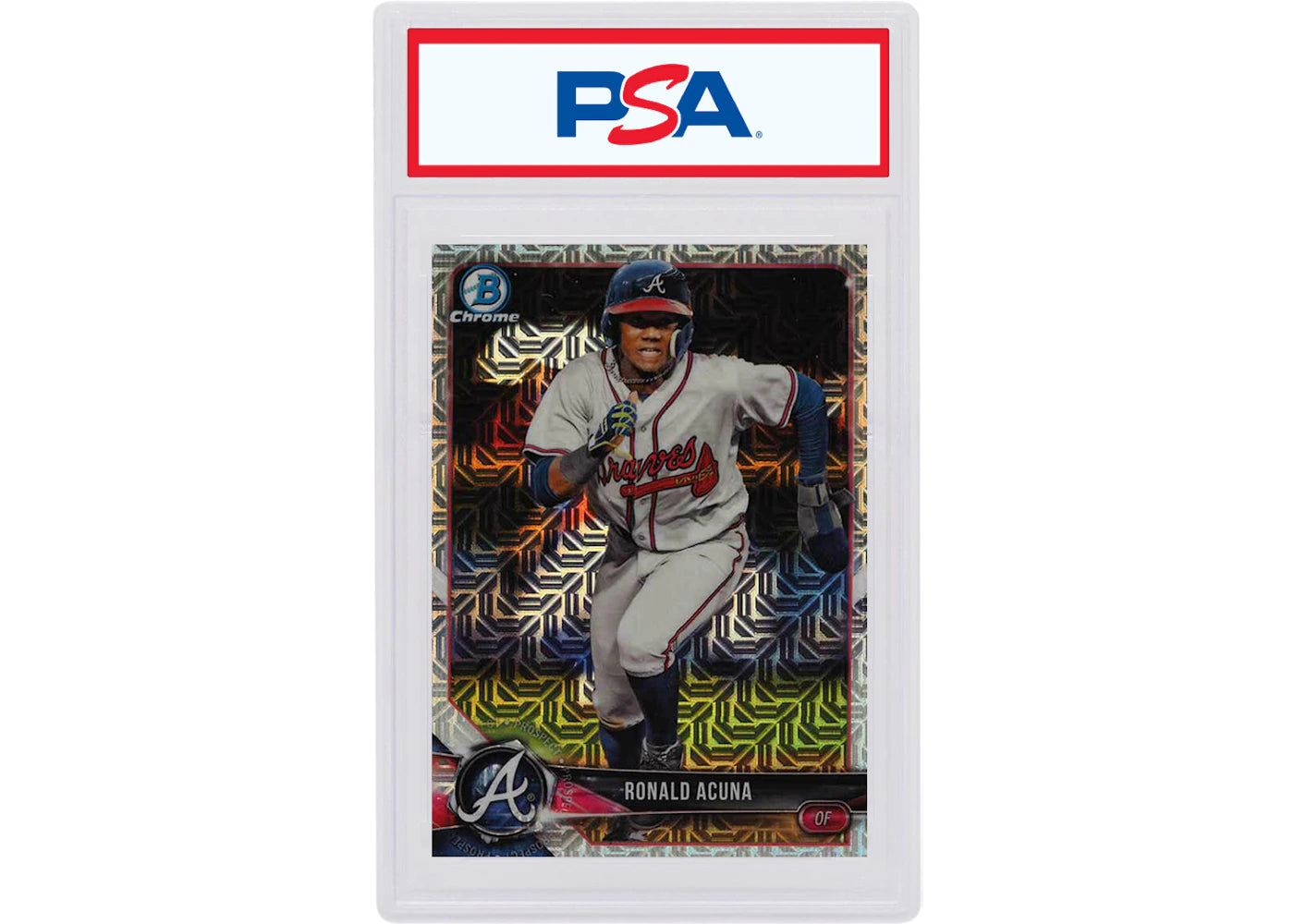 Ronald Acuna 2018 Bowman Mega Box Chrome Prospects Mojo #BCP1 (PSA or BGS Graded)
