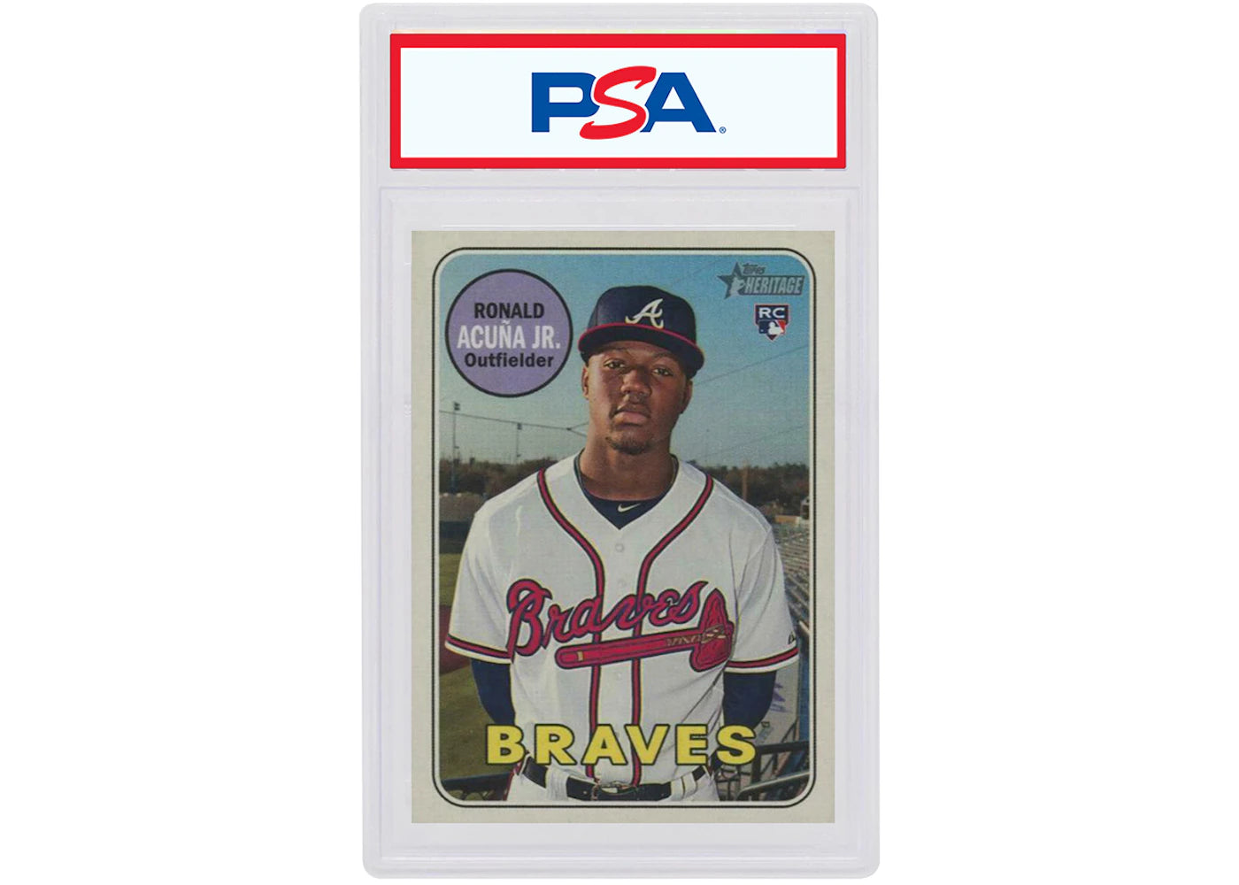 Ronald Acuna Jr. 2018 Topps Heritage Rookie #580 (PSA or BGS Graded)