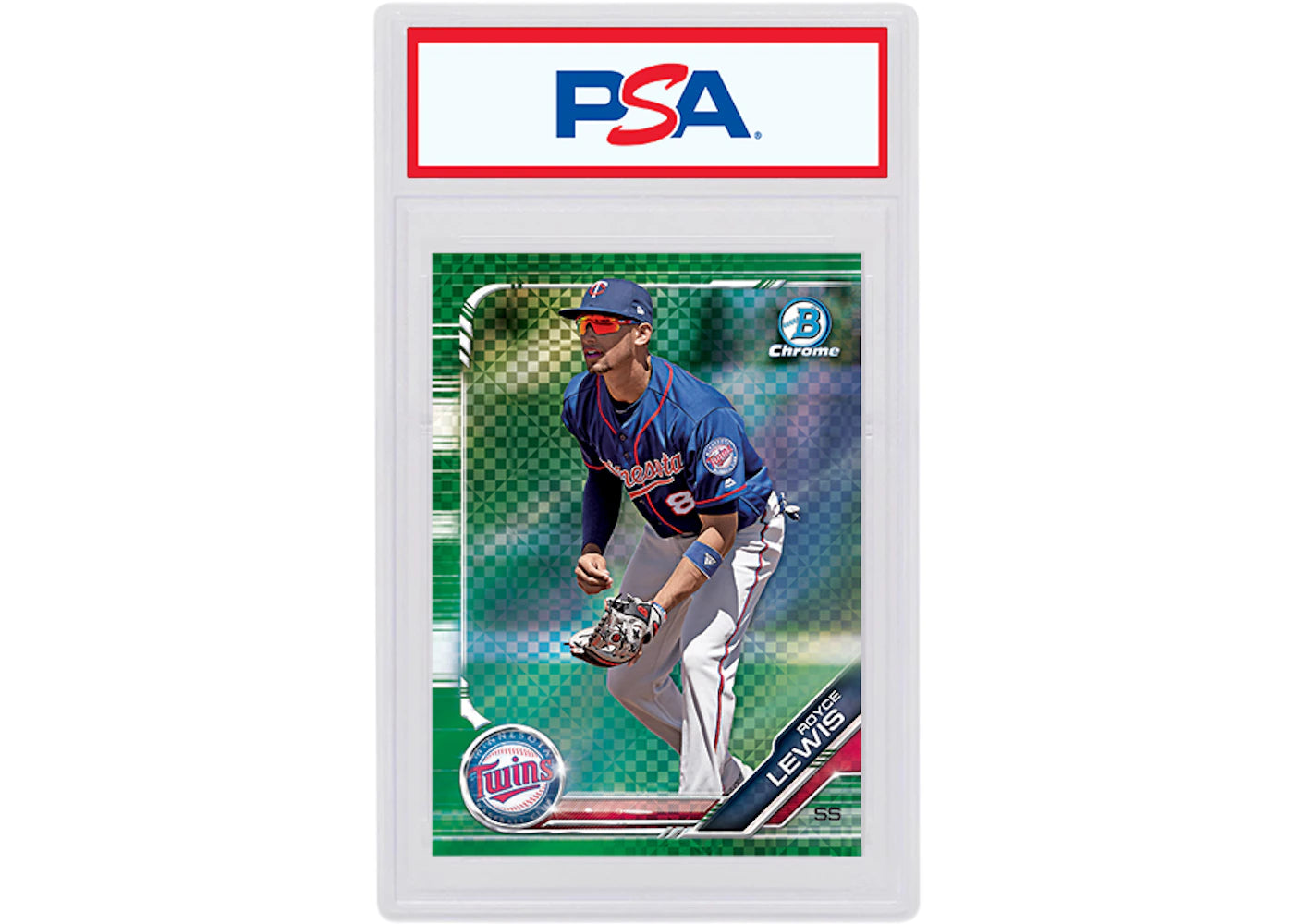 Royce Lewis 2019 Bowman Chrome X Green X-Fractor /31 BCP-151 (PSA or BGS Graded)