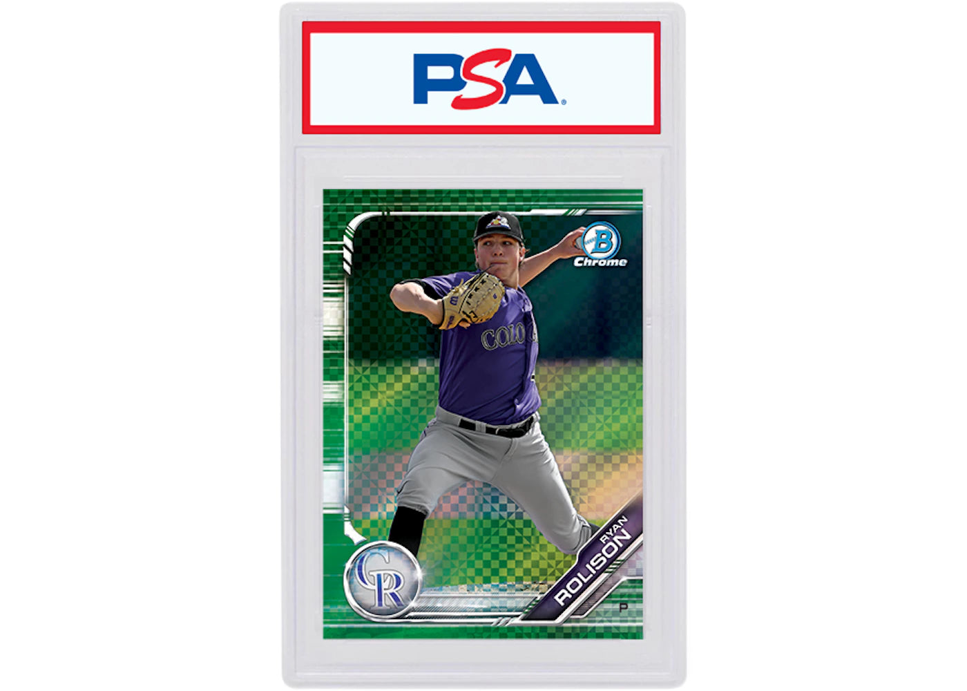 Ryan Rolison 2019 Bowman Chrome X Green X-Fractor /31 BCP-196 (PSA or BGS Graded)