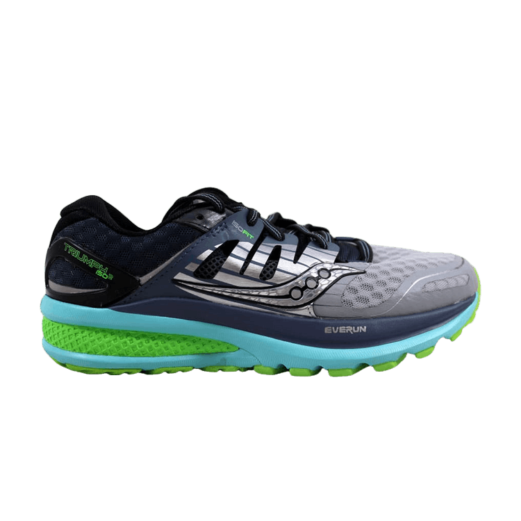 Saucony Triumph Iso 2 Grey/Blue-Slime (Women's)