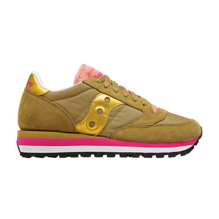 Saucony Jazz Triple Olive Gold Pink (Women's)