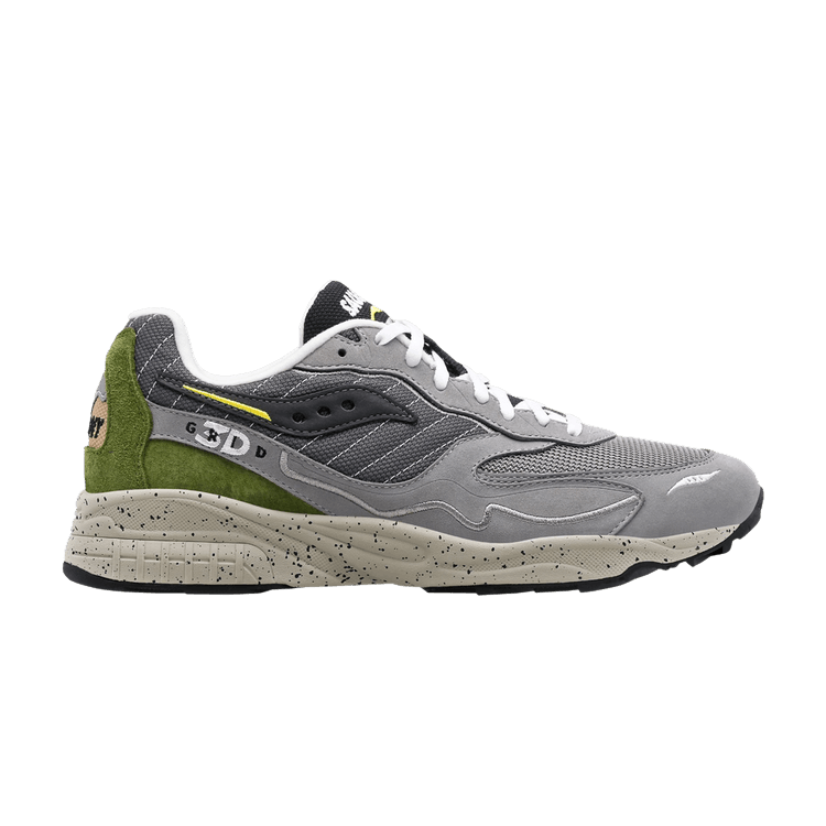 Saucony 3D Grid Hurricane Premium Dark Grey Olive Green