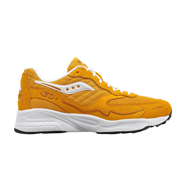 Saucony 3D Grid Hurricane Mustard White