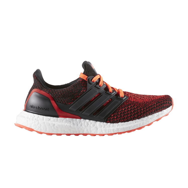 adidas Ultra Boost 2.0 Core Black Solar Red (Youth)