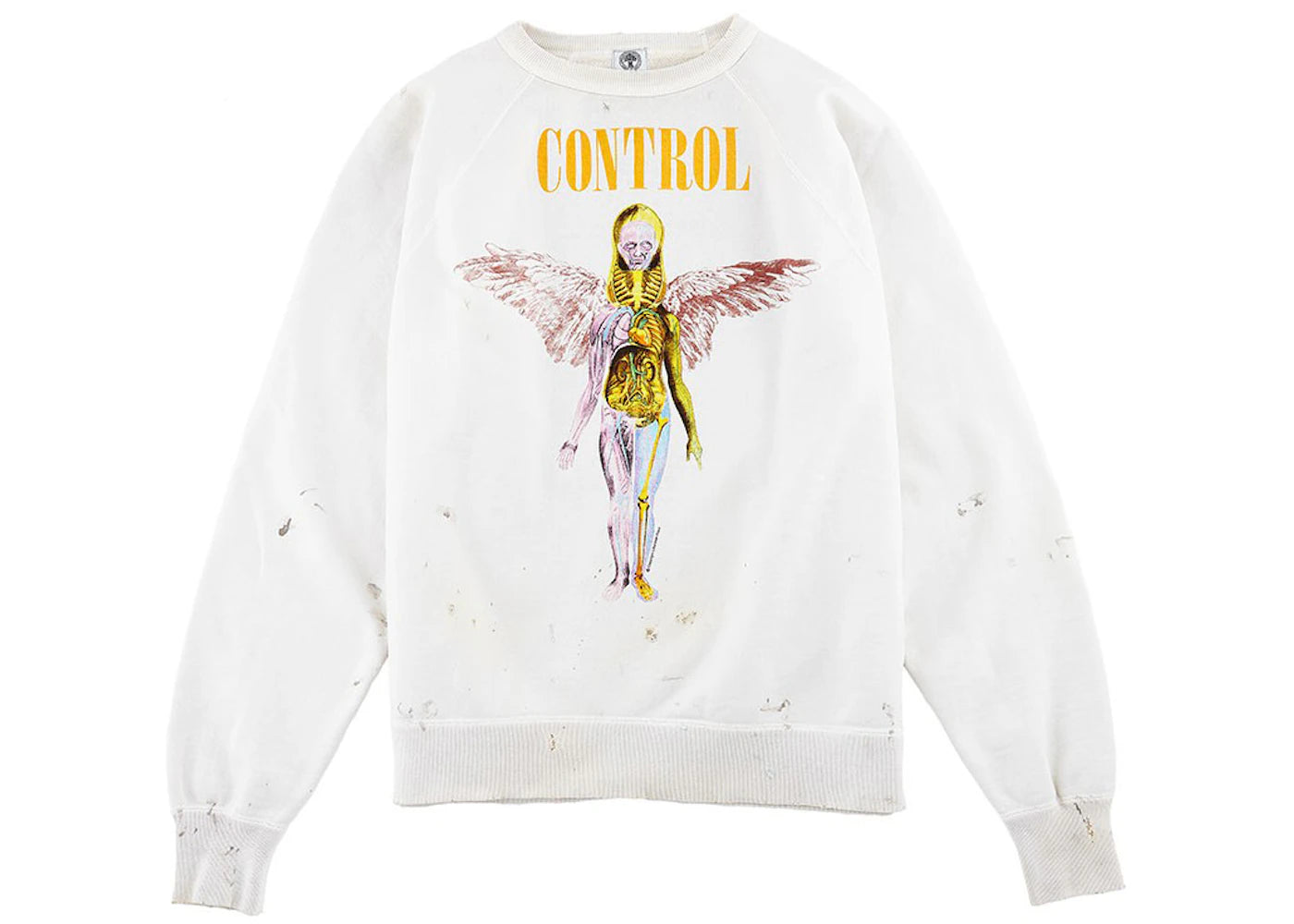 Saint Mxxxxxx Angel Crewneck White