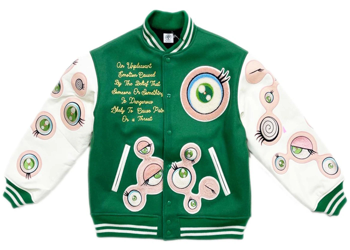 Saint Mxxxxxx x Takashi Murakami Stadium Jacket Green