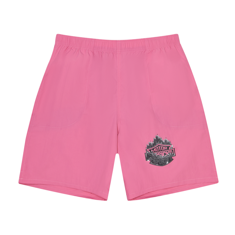 Carsicko Pink Windbreaker Shorts