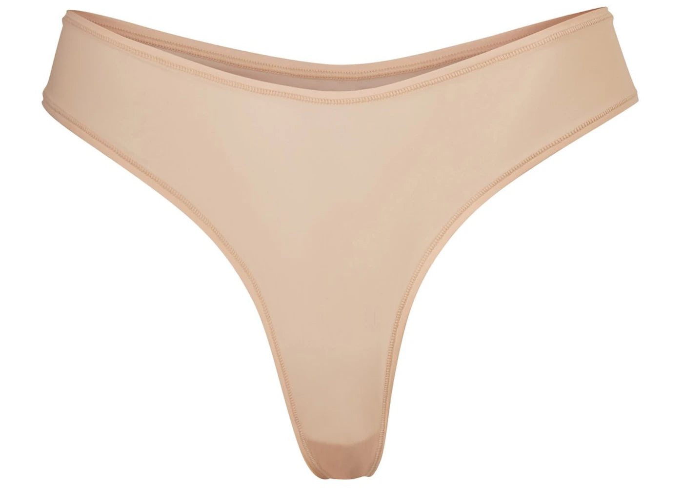 SKIMS Jelly Sheer Dipped Thong Clay
