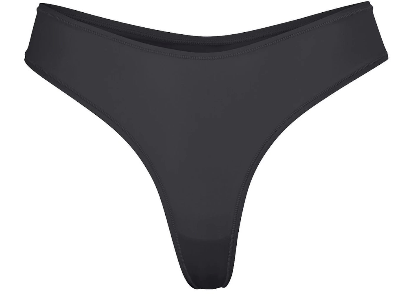 SKIMS Jelly Sheer Dipped Thong Onyx