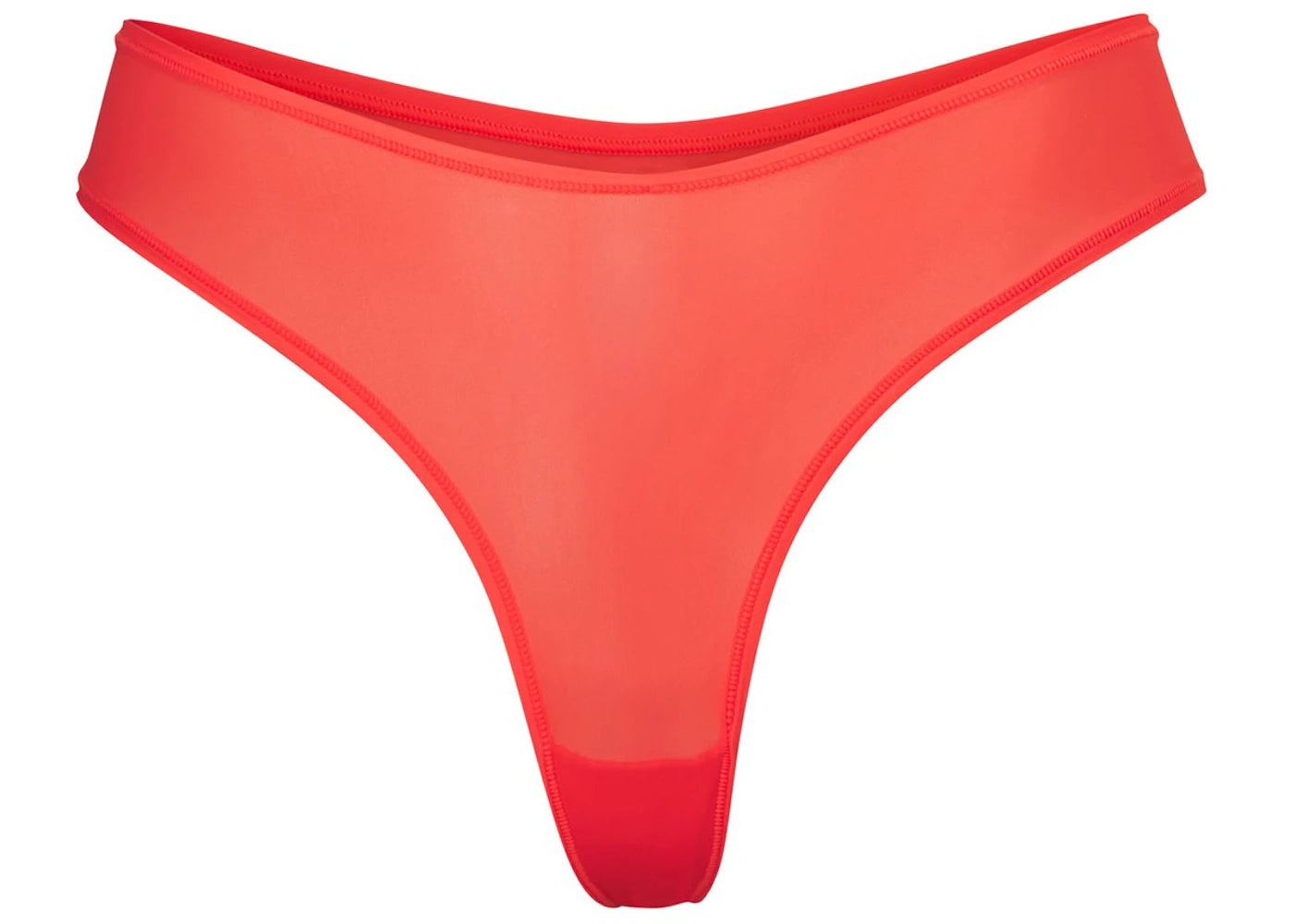 SKIMS Jelly Sheer Dipped Thong Poppy