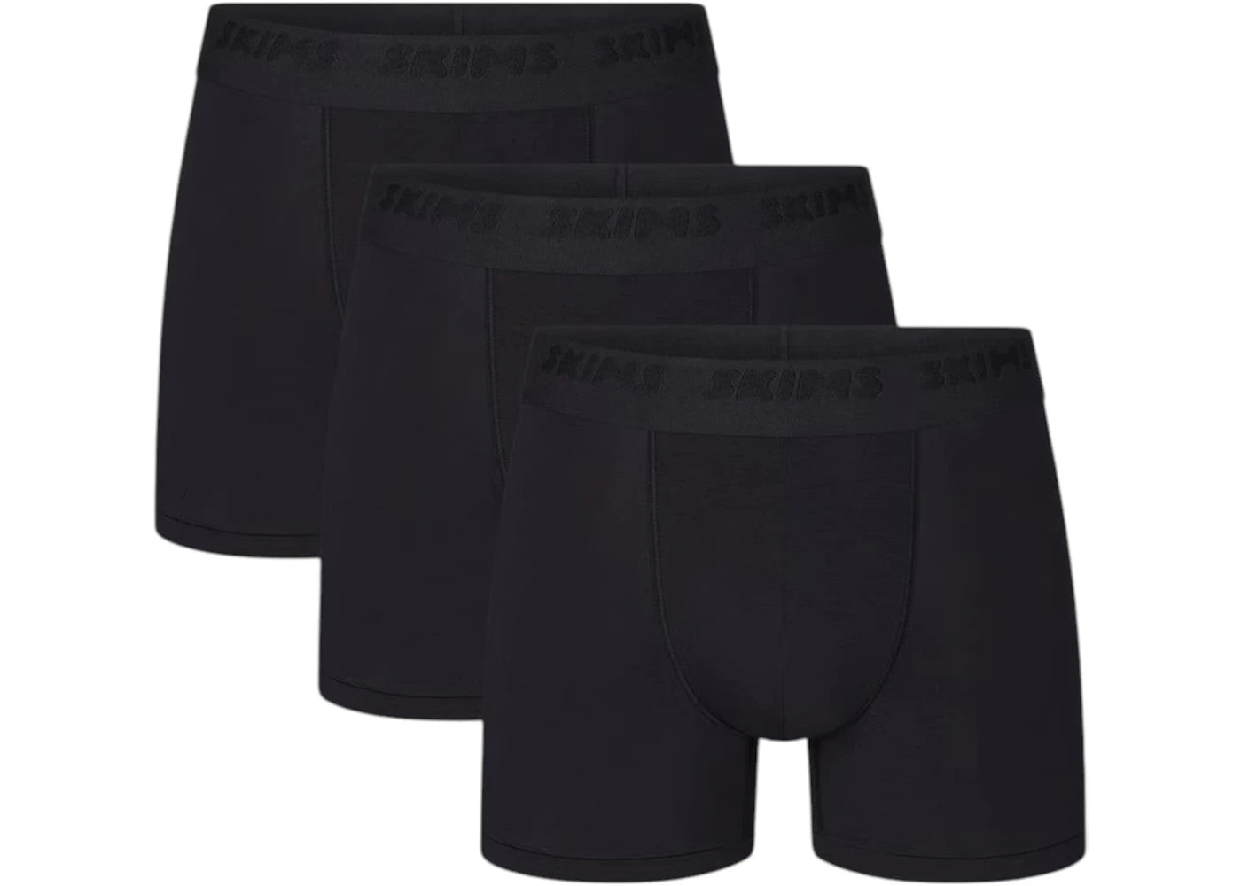 SKIMS Men's 3" Stretch Boxer Brief (3 Pack) Obsidian
