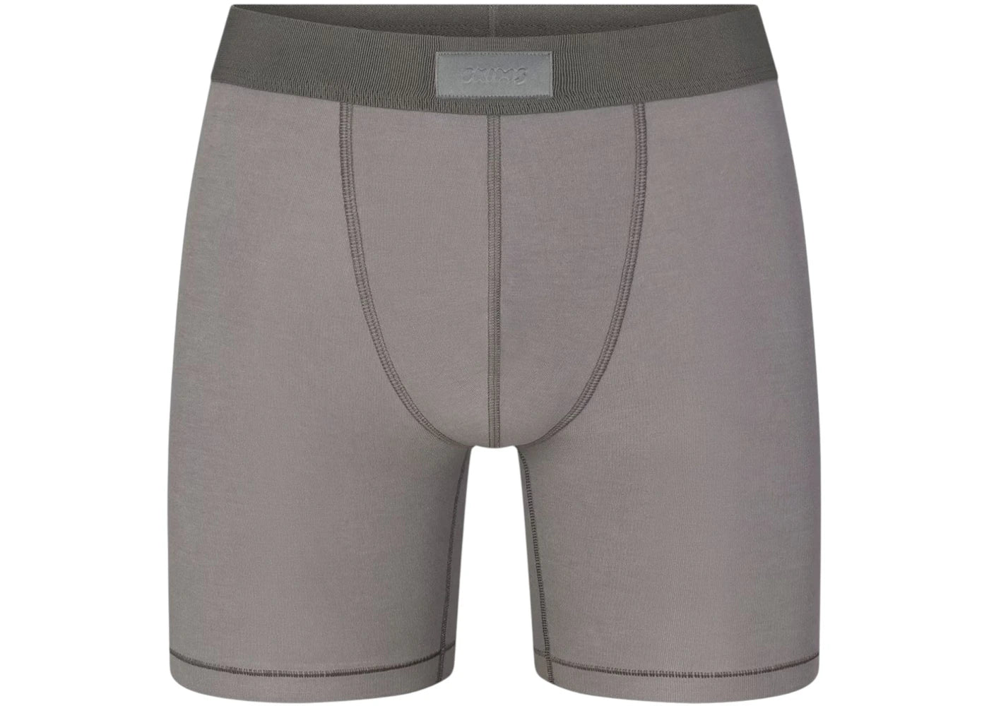 SKIMS Men's 5" Cotton Boxer Brief Washed Gunmetal
