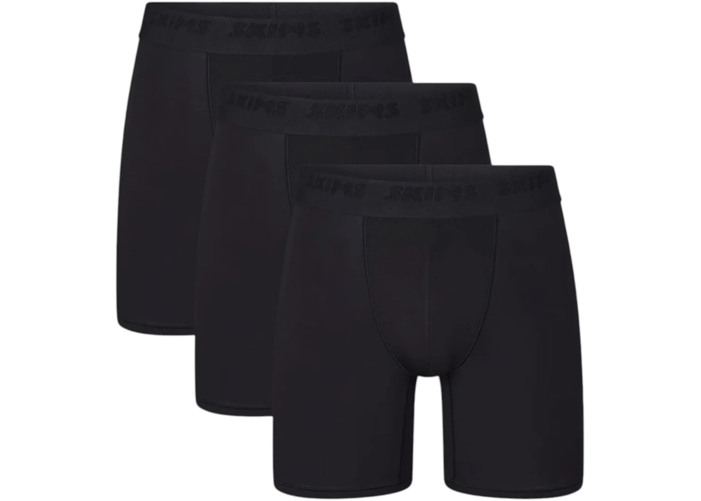 SKIMS Men's 5" Stretch Boxer Brief (3 Pack) Obsidian
