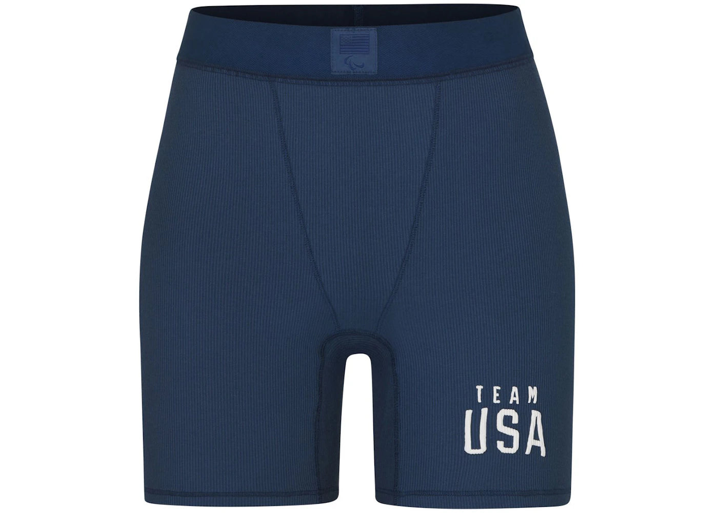 SKIMS Paralympic Capsule Rib Boxer Navy