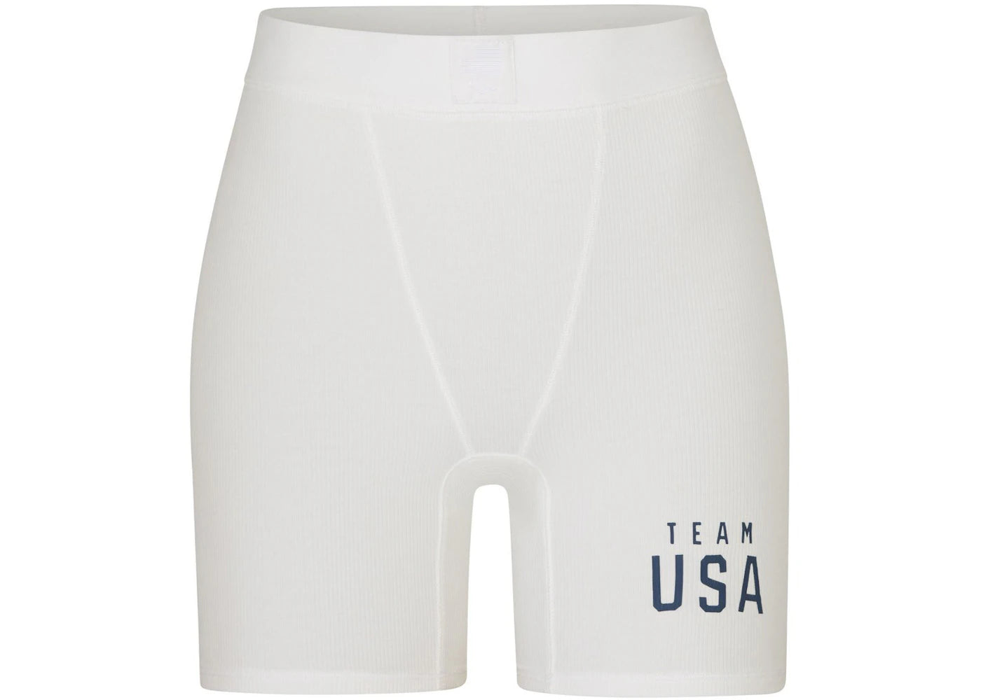 SKIMS Paralympic Capsule Rib Boxer White