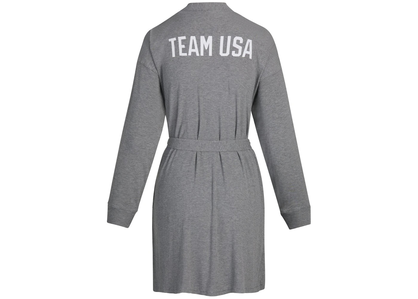 SKIMS Paralympic Capsule Rib Robe Heather Grey