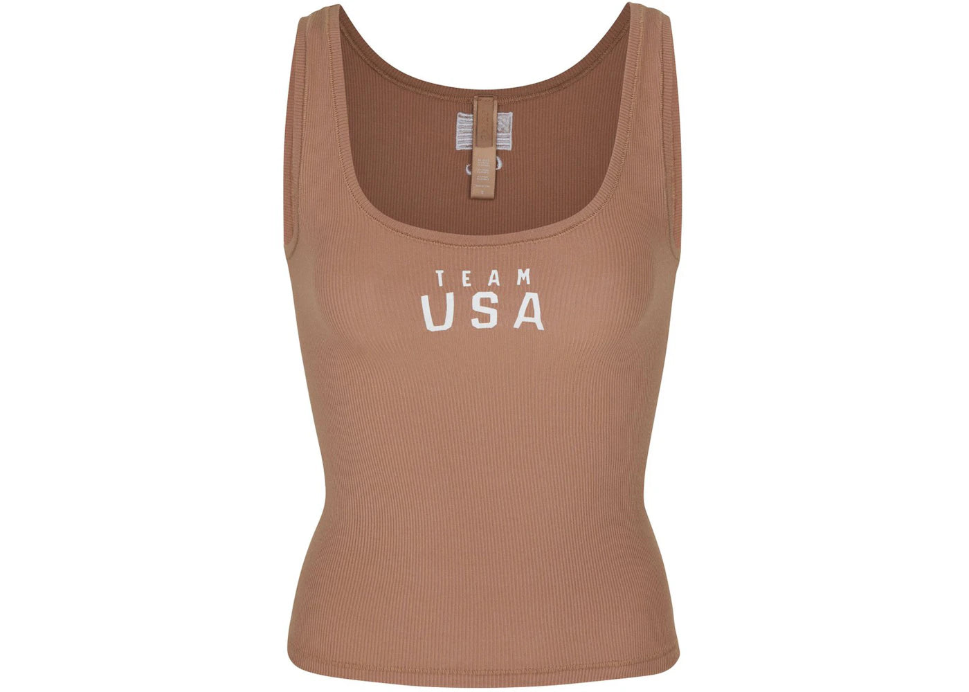 SKIMS Paralympic Capsule Rib Scoop Tank Sienna