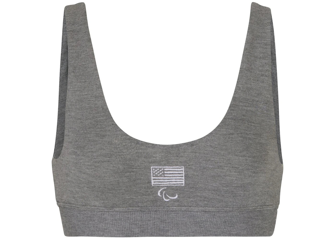 SKIMS Paralympic Capsule Sleep Bra Heather Grey