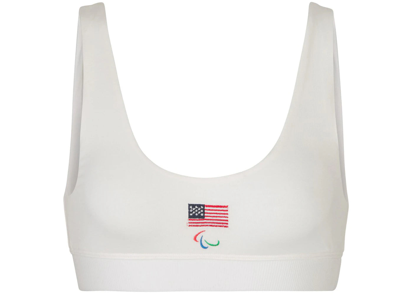 SKIMS Paralympic Capsule Sleep Bra White