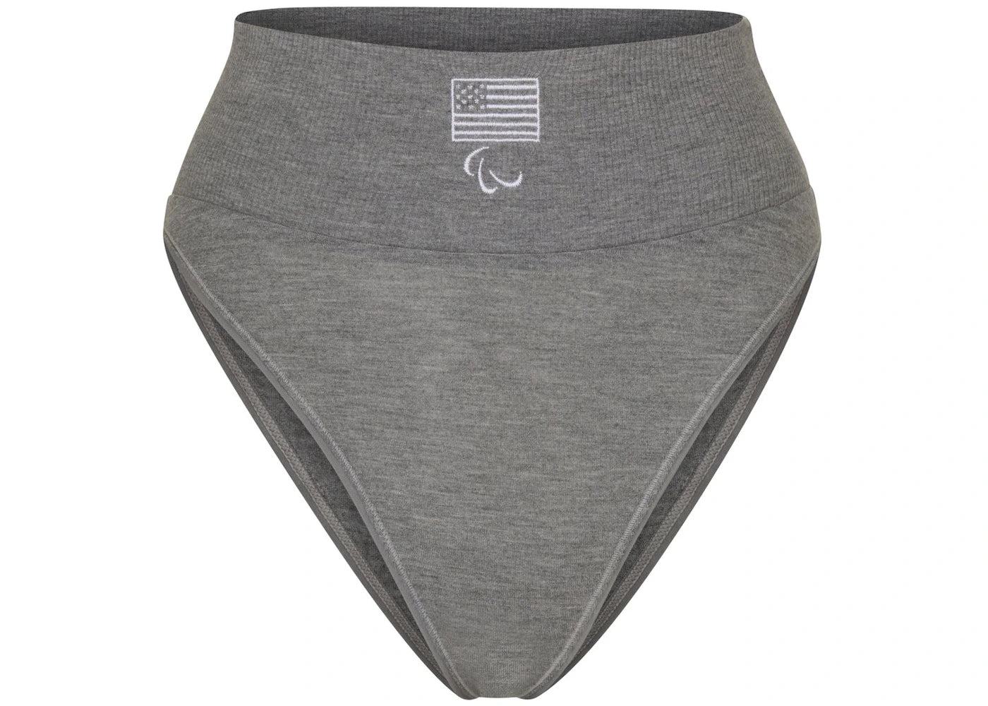 SKIMS Paralympic Capsule Sleep Brief Heather Grey