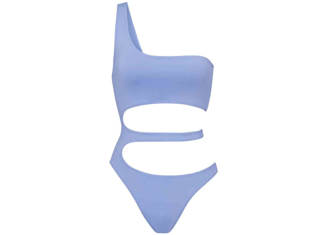 SKIMS Swim One Shoulder Monokini Periwinkle