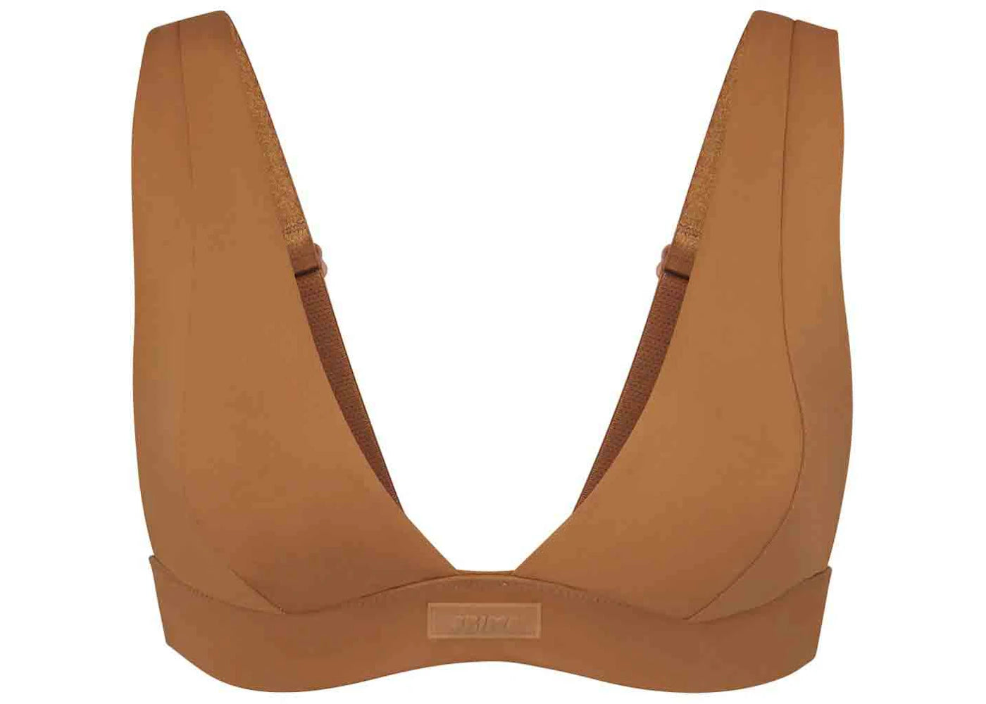 SKIMS Swim Plunge Bikini Top Almond